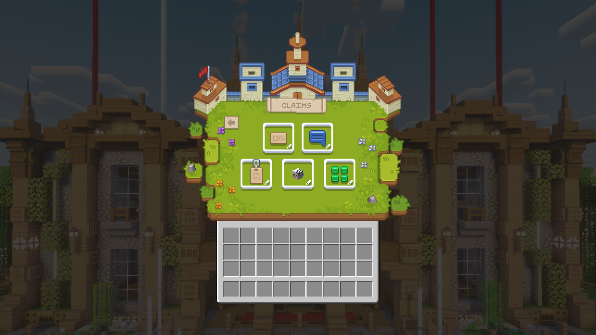 Menu de modification des paramètres